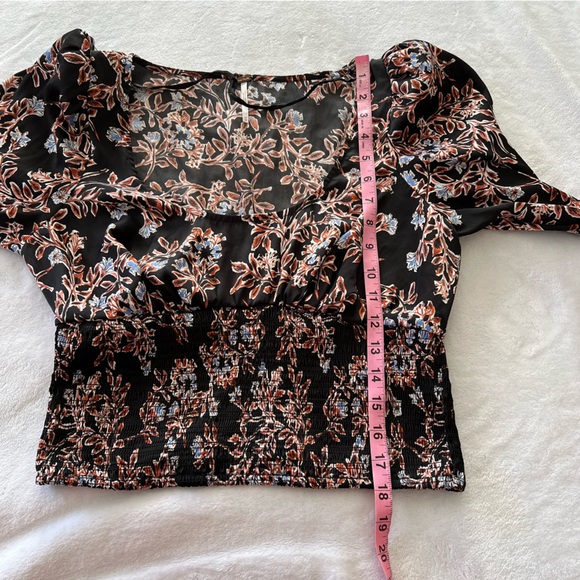 Free People Santiago Scoop Neck Printed Top - Picture 9 of 9
